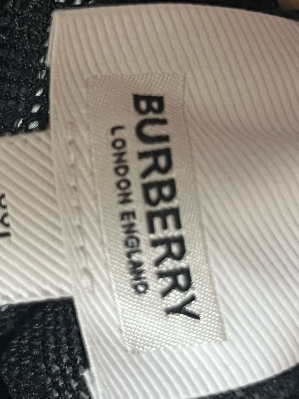 Burberry Men's Plaid Athletic Shorts in Tan, Black, White and Red - Picture 13 of 15